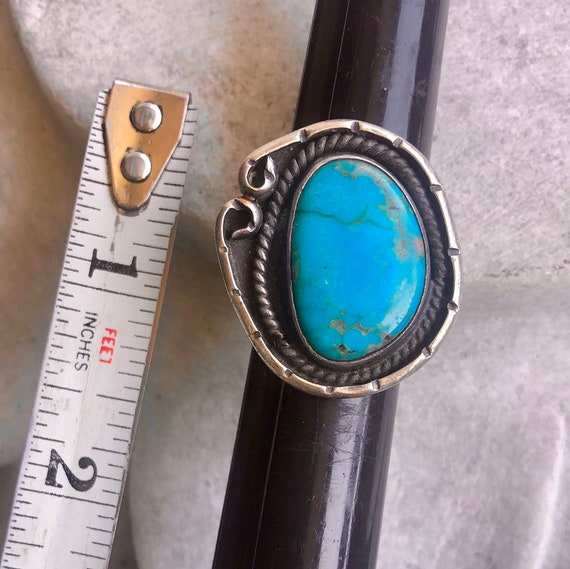 Old Native American Sterling Silver Turquoise Vin… - image 10