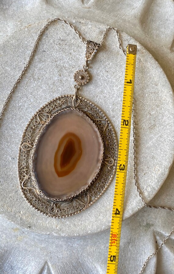 Stunning Art Nouveau Sterling Silver Filigree Sli… - image 5