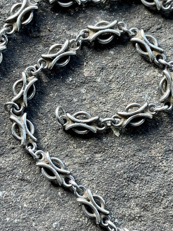 Artisan Three Dimensional Sterling Silver Link Vi… - image 4