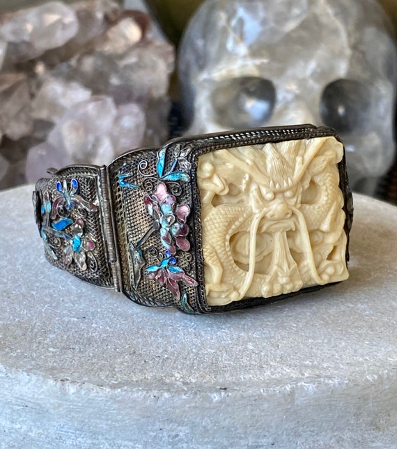 Stunning Victorian Old Chinese Silver Filigree Ena