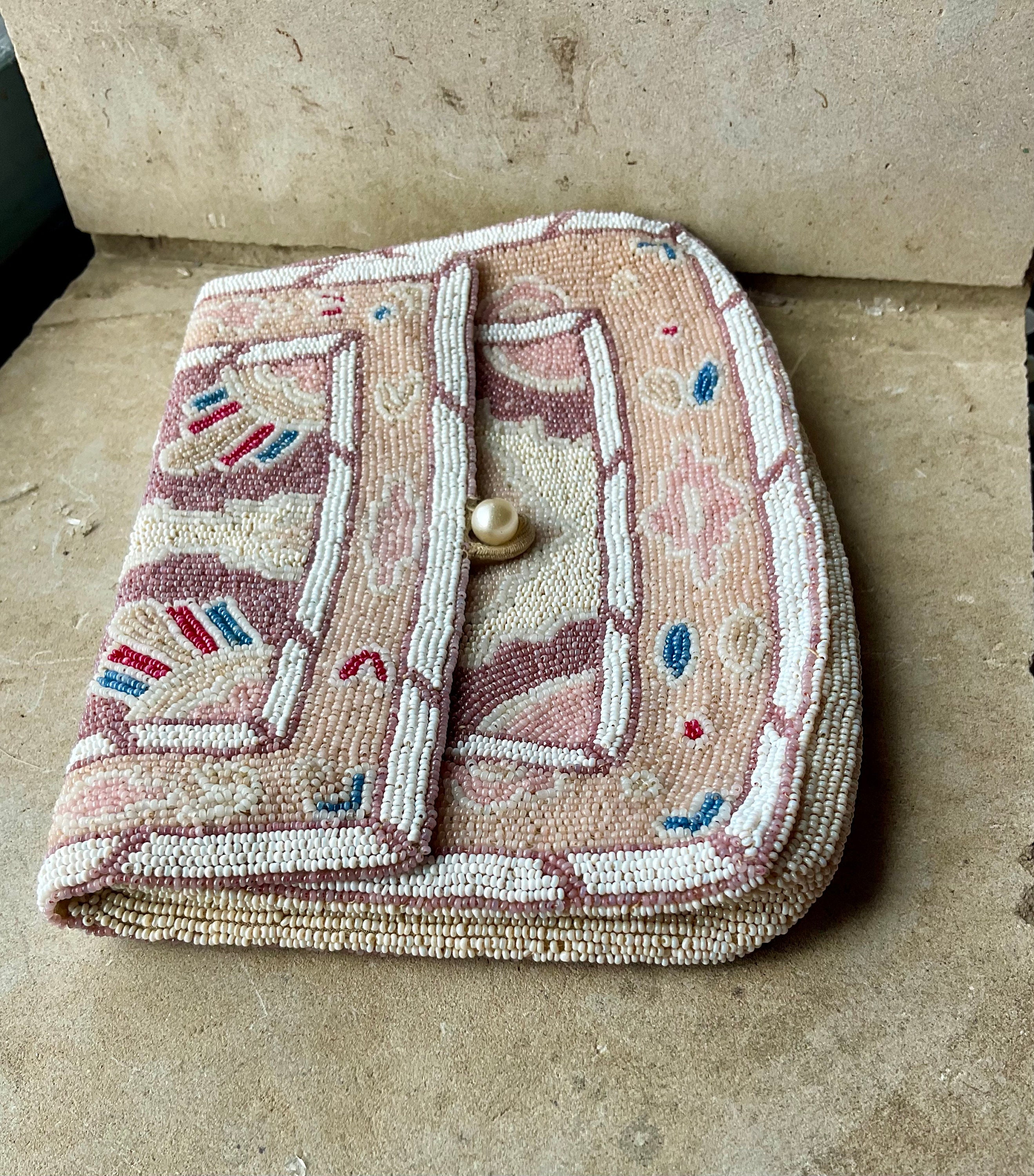 Authentic 1920s Art Deco Hand Beaded Antique Evening Bag Purse - Etsy