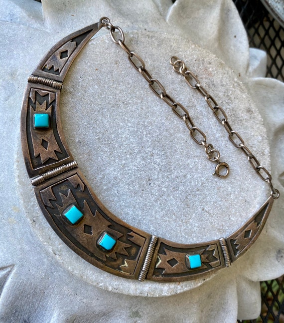 Old Native American Sterling Silver Sleeoping Bea… - image 1