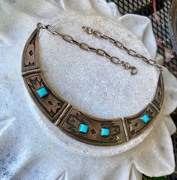 Old Native American Sterling Silver Sleeoping Bea… - image 7