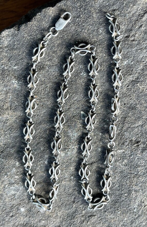 Artisan Three Dimensional Sterling Silver Link Vi… - image 3