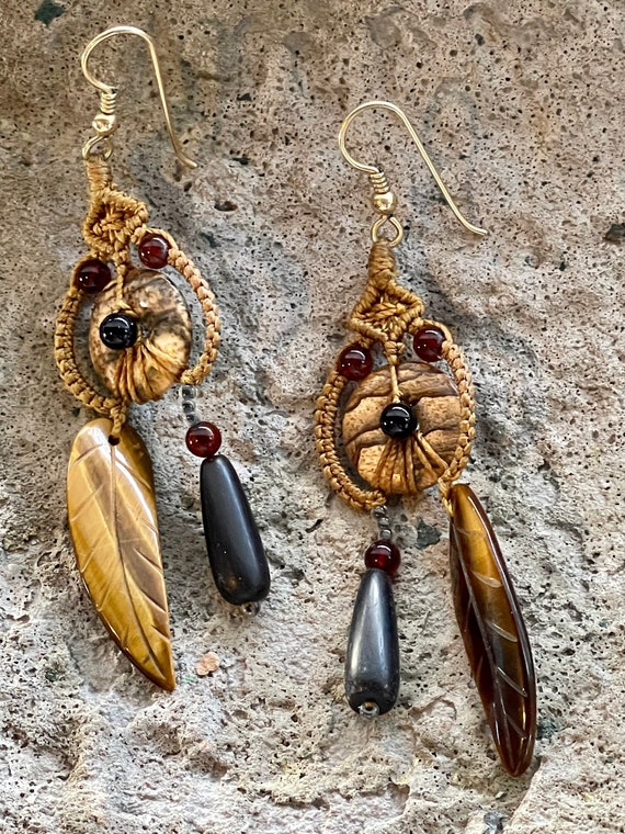 Madhulika Carved Stone Earrings – Lotus Lane Boutique