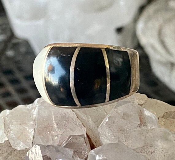 Beautiful Native American Chunky Solid Sterling S… - image 3