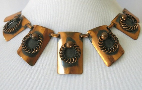 Circa 1950s Copper Mid Century Modernist Vintage