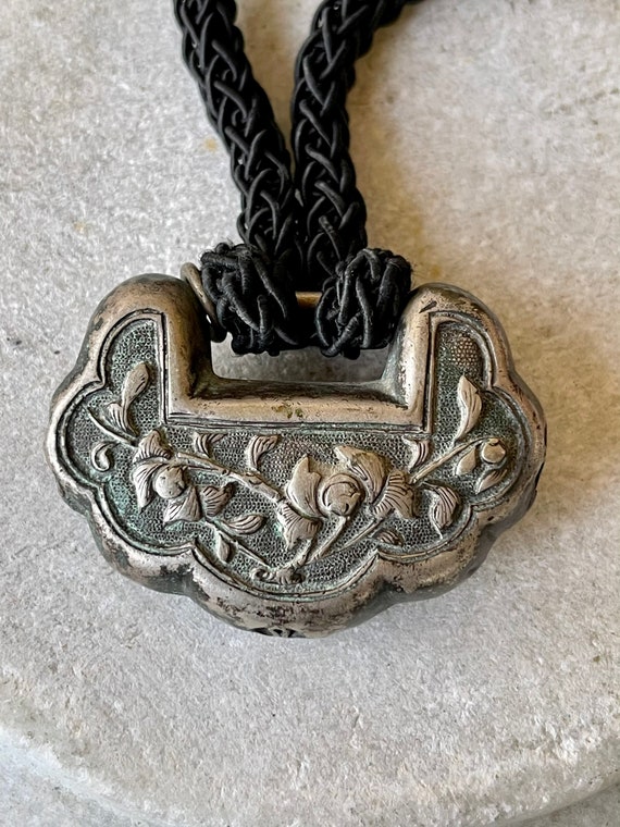 Beautiful Old Chinese Art Nouveau Silver Pendant V