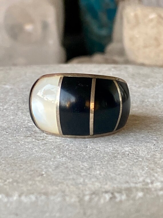 Beautiful Native American Chunky Solid Sterling S… - image 5