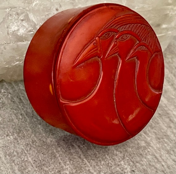 Authentic 1920s Art Deco Carved Bakelite Vintage … - image 5