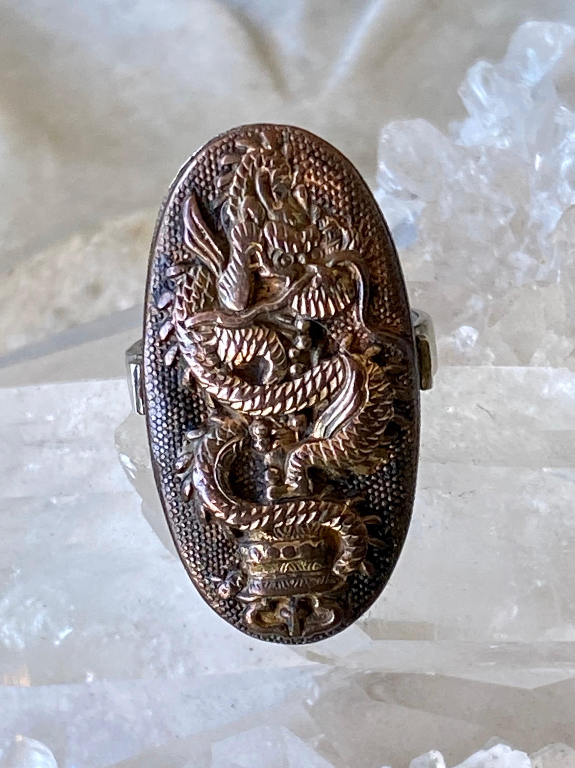 Rare Antique 19th Century Japanese MEIJI Silver Copper Mixed