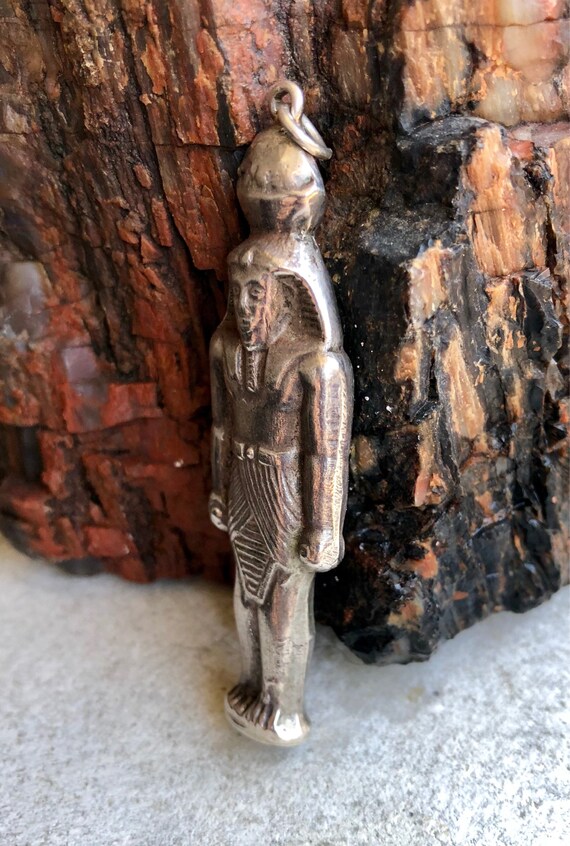 Art Deco Egyptian 3 Dimensional Pharaoh Vintage A… - image 7