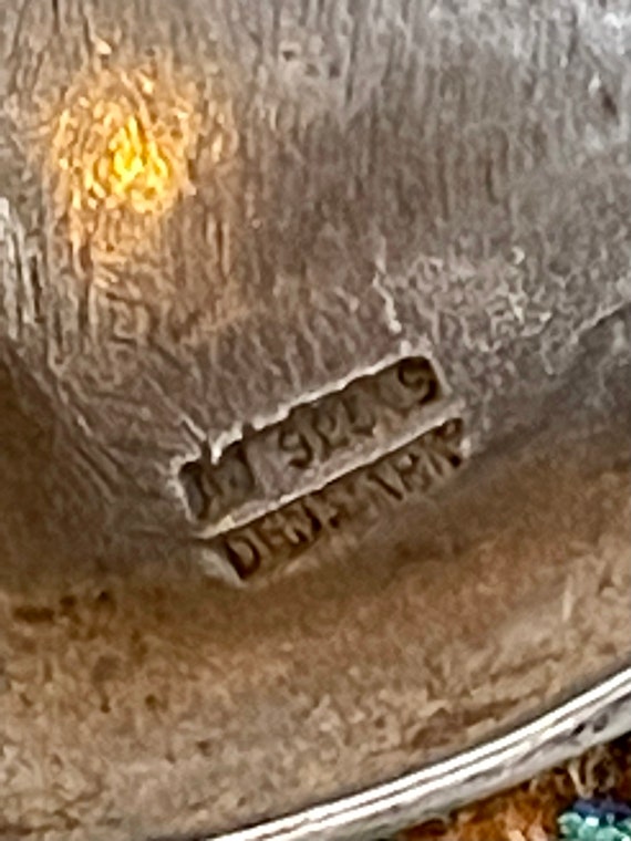 Modernist Denmark Sterling Silver Vintage Pendant… - image 6