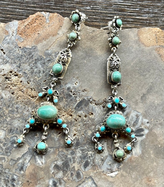 Stunning Persian Turquoise Silver Austro Hungaria… - image 8