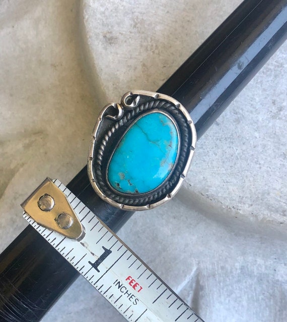 Old Native American Sterling Silver Turquoise Vin… - image 9