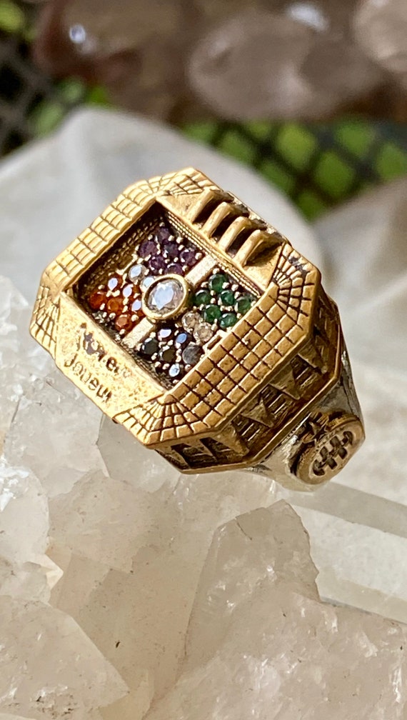 Bold Beautiful French Football Soccer Ring  Multi… - image 7