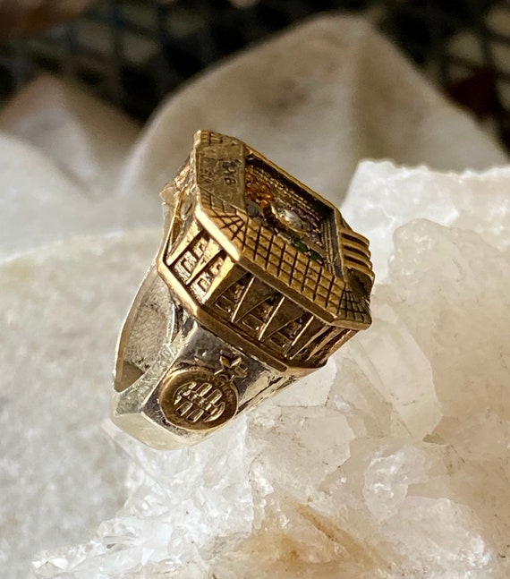 Bold Beautiful French Football Soccer Ring  Multi… - image 2