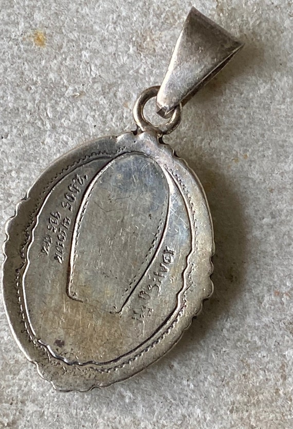 Stunning Hand Crafted Mexican Emerald Sterling Si… - image 9