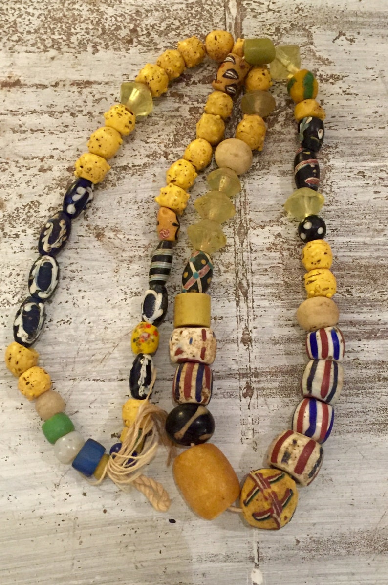 Beautiful Old African Multi Vintage Antique Trade Beads