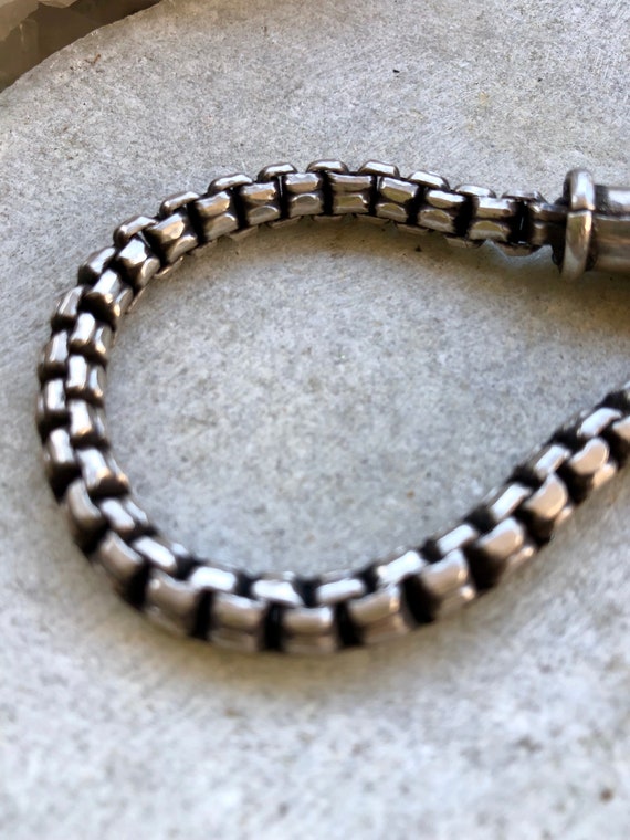Tribal Silver Vintage Rope Bracelet - image 3