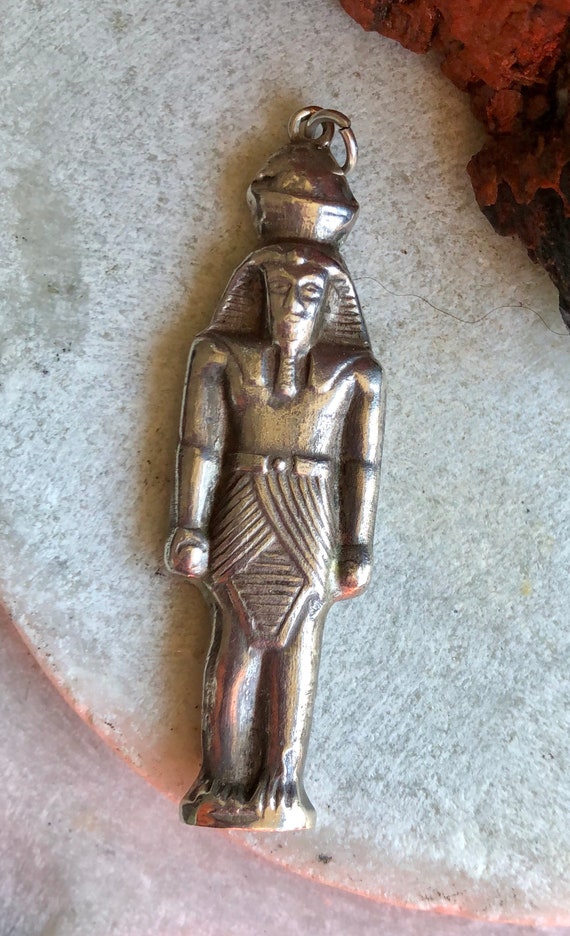 Art Deco Egyptian 3 Dimensional Pharaoh Vintage A… - image 3