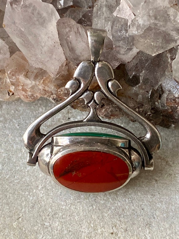 Beautiful Multi Gemstone Red Japser Black Onyx Gr… - image 2