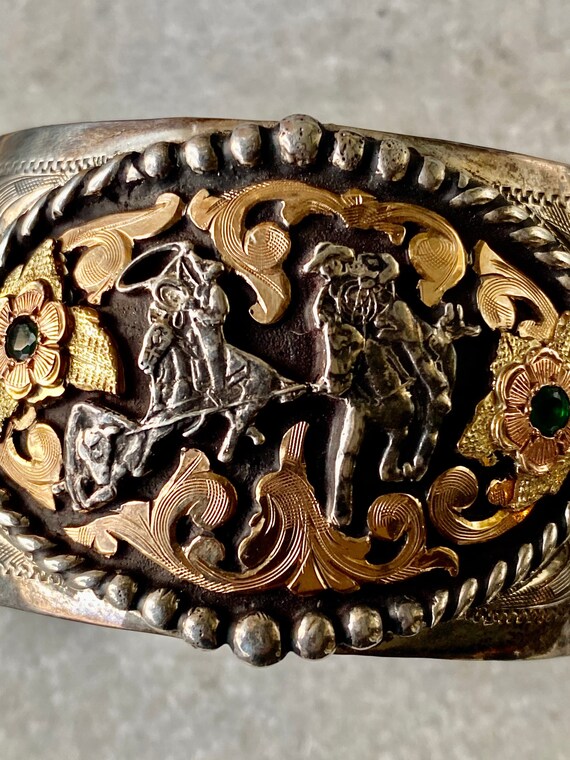 Bold Beautiful Hand Crafted Mexican Cowboy Riding… - image 8