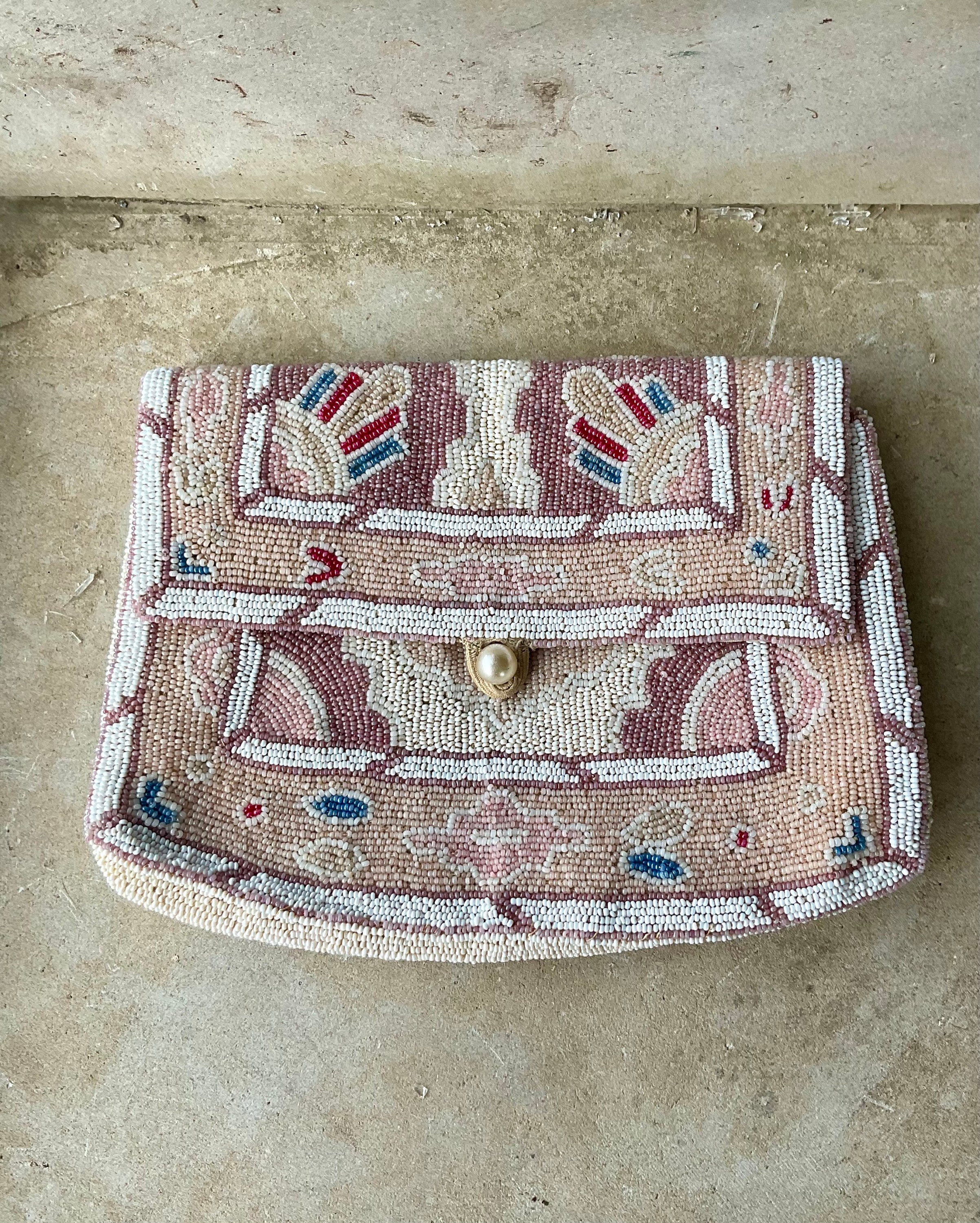 Authentic 1920s Art Deco Hand Beaded Antique Evening Bag Purse - Etsy