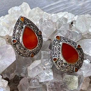 Art Deco Sterling Silver Marcasite Carnelian Vintage Art Deco Vintage ...