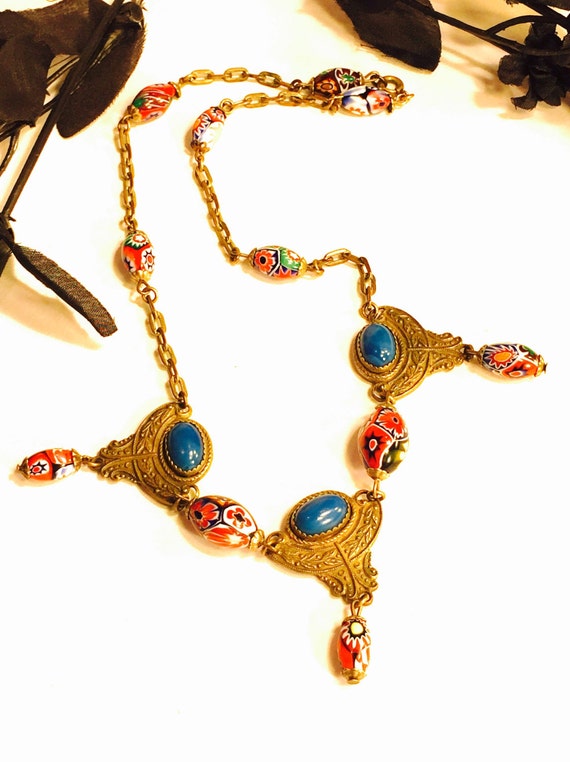 Beautiful Art Nouveau Art Deco Italian Art Glass … - image 1