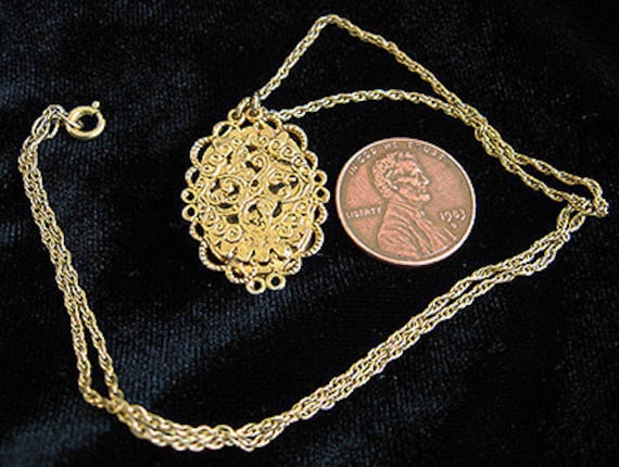 Sale Unique Moon FACE Vintage  Enamel Necklace - image 3