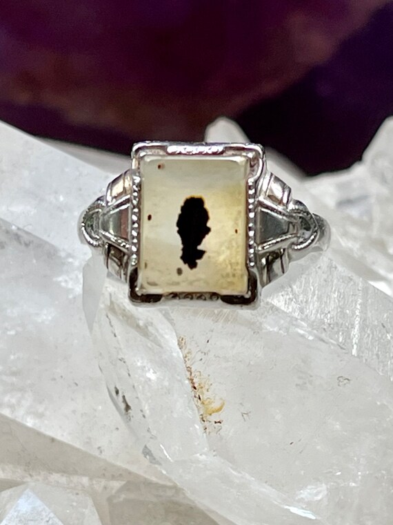 Antiqued 925 Sterling Silver Plated Art Deco Stamping Findings, 2 Pieces With Top Hang Ring, Lead/Nickel Free, Made In USA