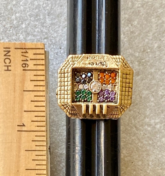 Bold Beautiful French Football Soccer Ring  Multi… - image 10