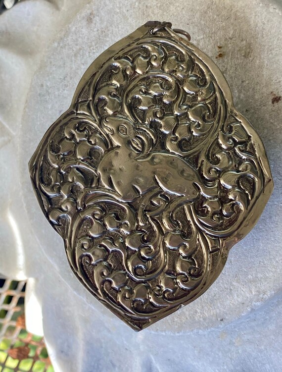 Bold Beautiful Ornate  Tibetan Silver Carved Gree… - image 4