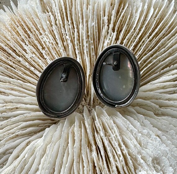 Beautiful Sculpted Sterling Silver Black Maybe Pe… - image 4