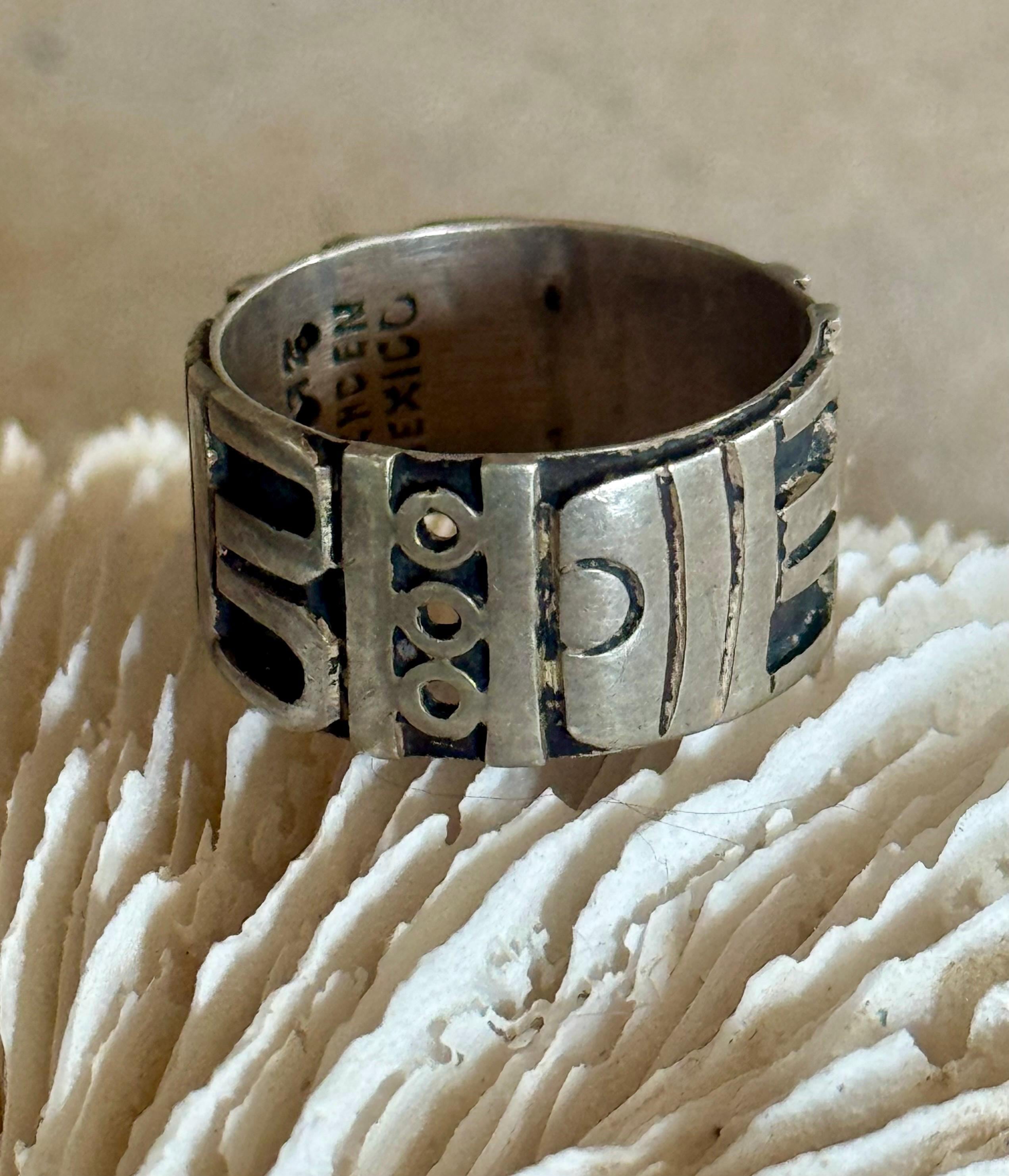 Sterling Silver Los Ballesteros Mexican Vintage Ring - Etsy