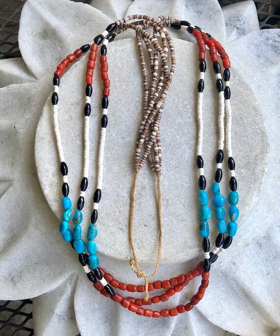 Native American  Multi Stone Turquise Onyx Shell … - image 3