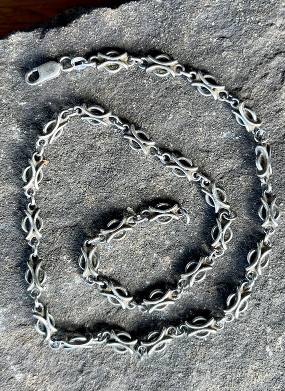 Artisan Three Dimensional Sterling Silver Link Vi… - image 6