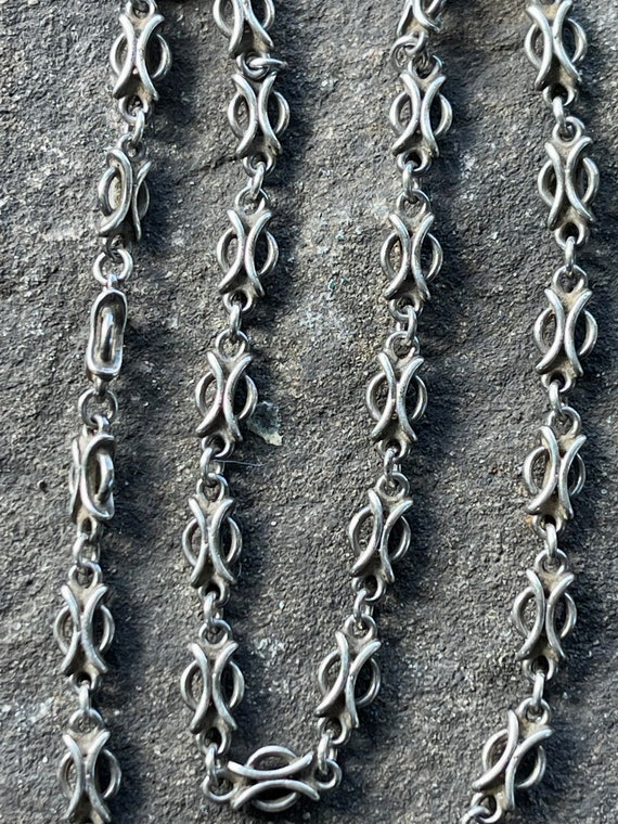 Artisan Three Dimensional Sterling Silver Link Vi… - image 5