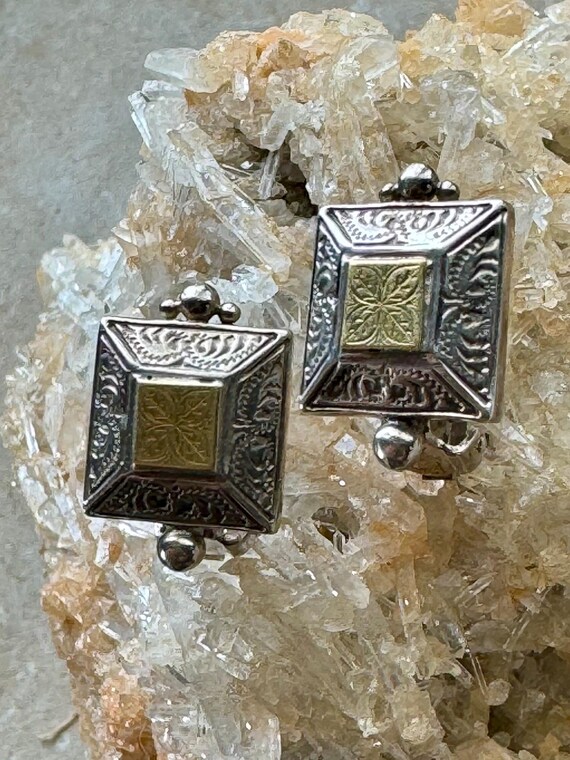 Savati Solid Sterling Silver with Gold  Byzantine… - image 4