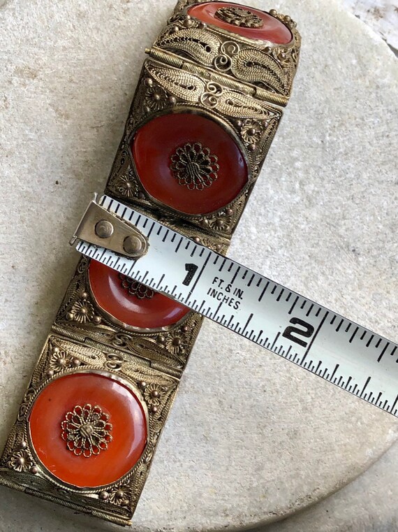 Ancient Eched carnelian カレンシルバー　ブレスレット カレンシルバー ブレスレット – K A L P A