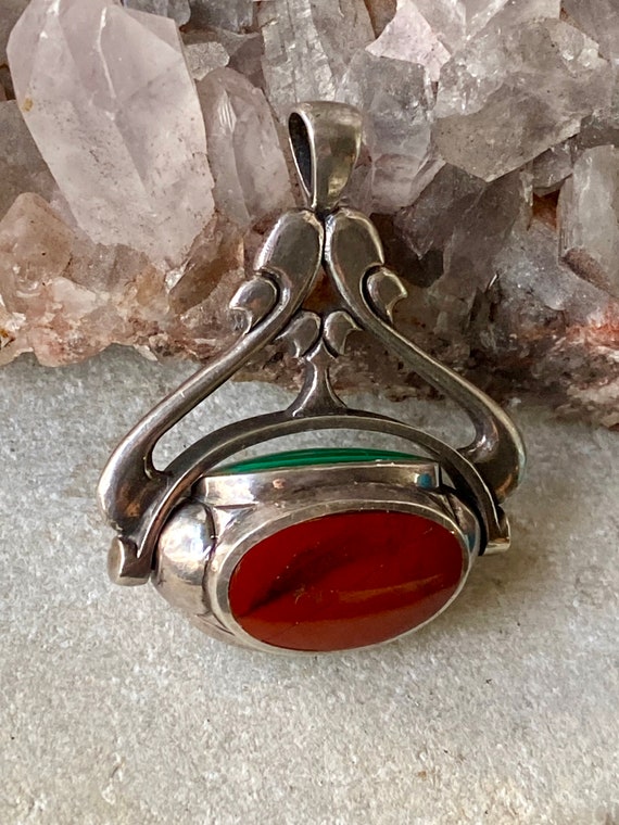 Beautiful Multi Gemstone Red Japser Black Onyx Gr… - image 1