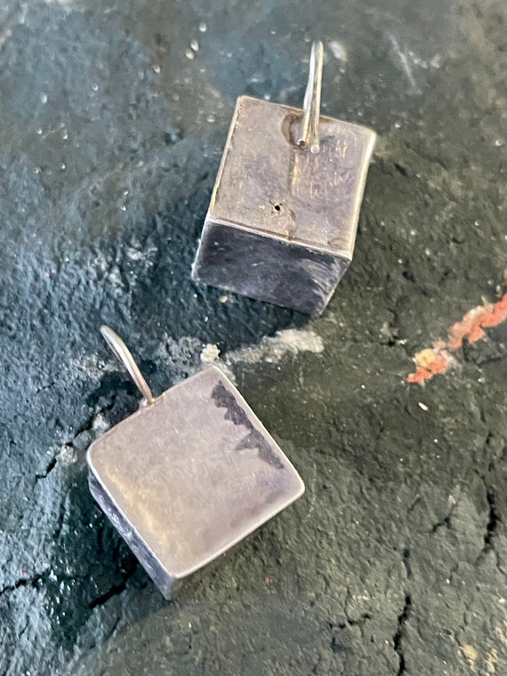 Mexican Modern Sculpted Sterling Silver Geometric… - image 3