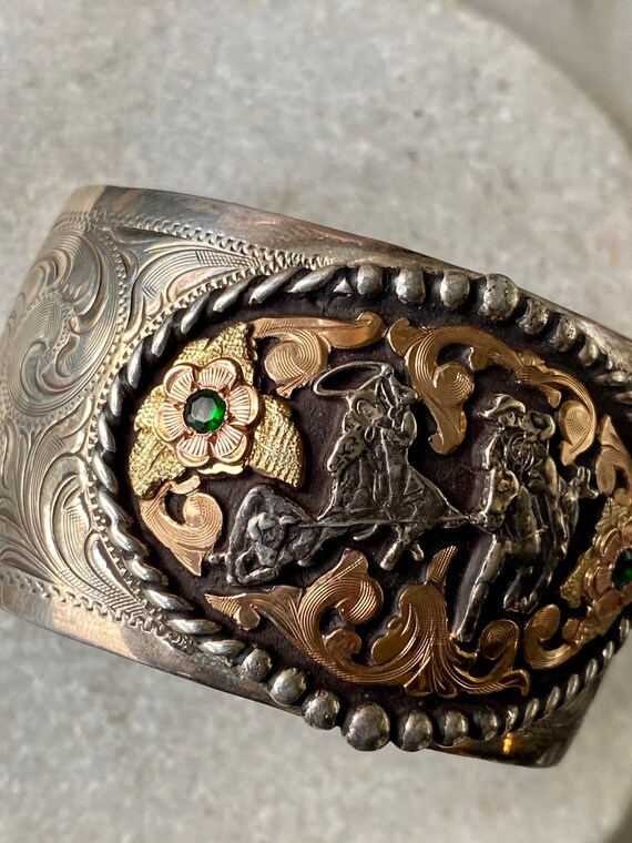 Bold Beautiful Hand Crafted Mexican Cowboy Riding… - image 3