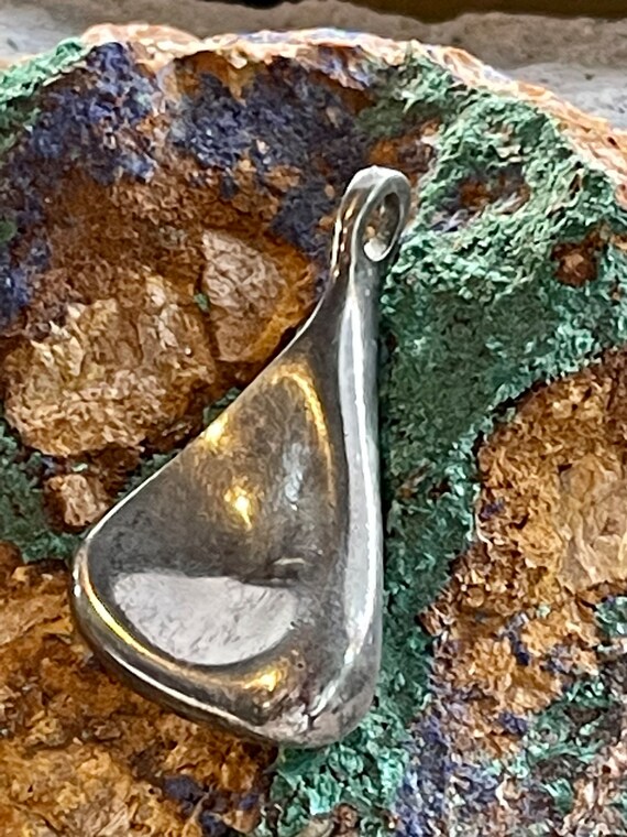 Modernist Denmark Sterling Silver Vintage Pendant… - image 9