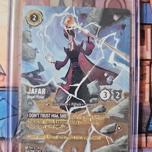 Hand Painted Disney Lorcana Altered Card – Jafar Royal Vizier | Custom Full Art