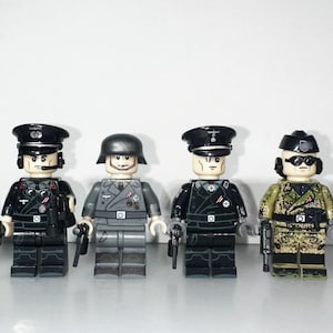 6 Pieces Custom WW2 German Tank Crew Panzerwaffe Toy Figures