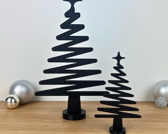 Minimalist modern Christmas tree | Geometric Christmas decoration 12–24 cm | 3D printed design tree in Scandi & Japandi style