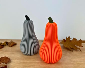 Modern pumpkin for autumn and Halloween • Scandinavian Japanese style • Pumpkin decoration • Handmade in Germany • 3D printing