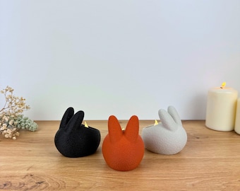 Easter bunny tealight holder | Minimalist Easter decoration | Japandi bunny figurine | Tealight decoration for Easter | Only for LED tealights | 3D printing